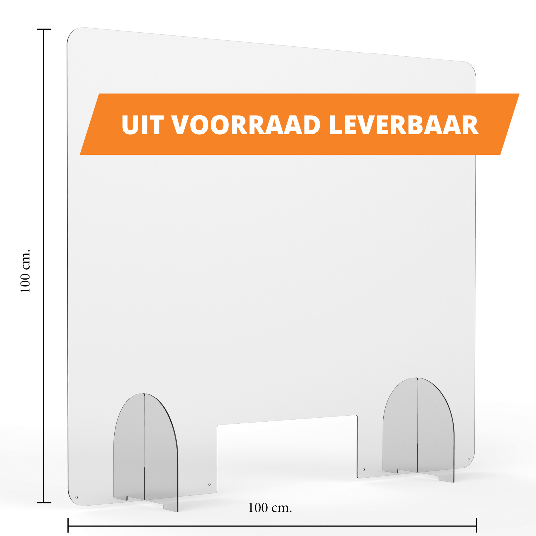 Preventive screen 100 x 100 cm with opening