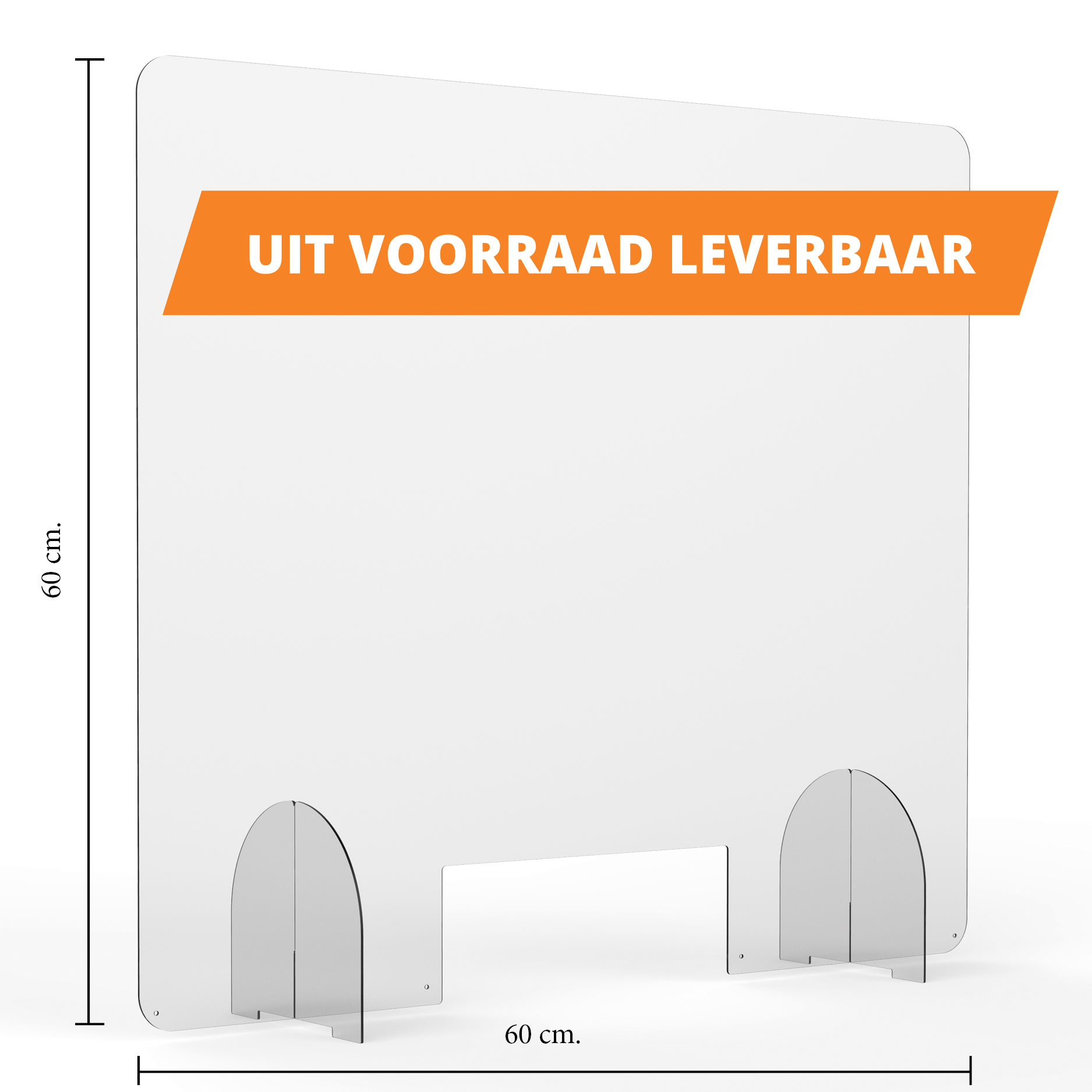 Preventive screen 60 x 60 cm with opening