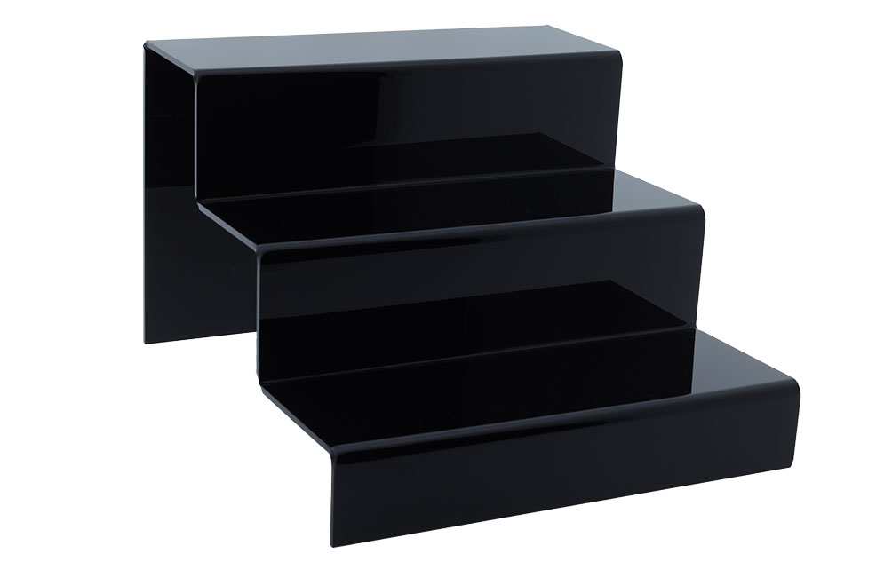22201101 Trapstandaard 3 traps 300mm breed zwart