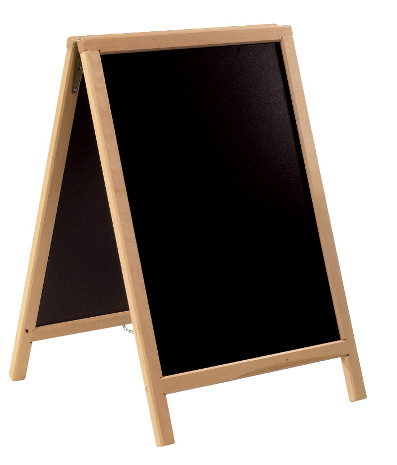 24000143 Krijtstoepbord blank hout 55x85cm