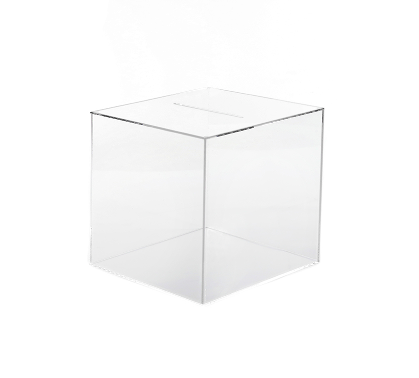 25600890 Kubus 250x250x250mm met deksel en gleuf