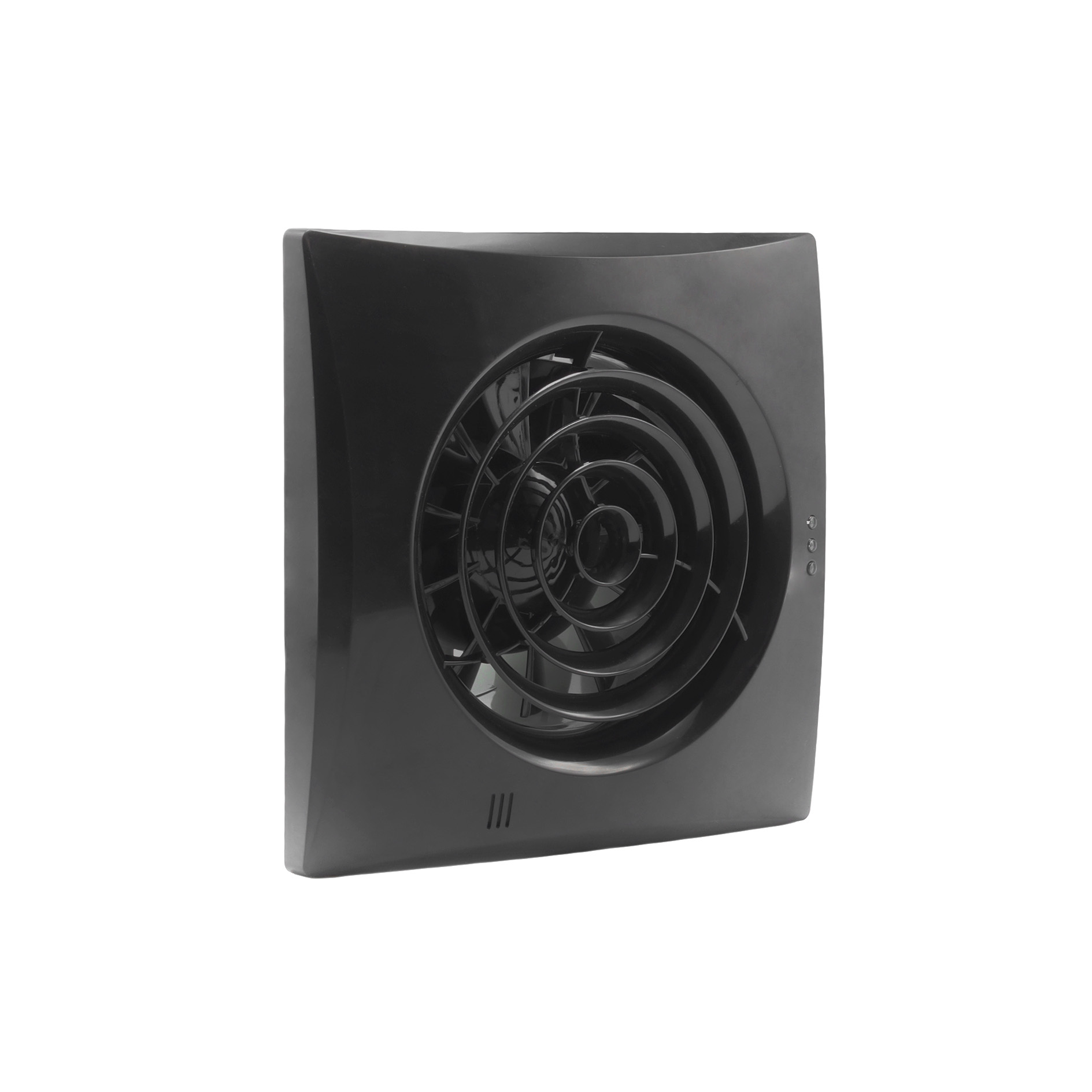 61400601 Badkamer-/ toiletventilator Silencio 100 T zwart