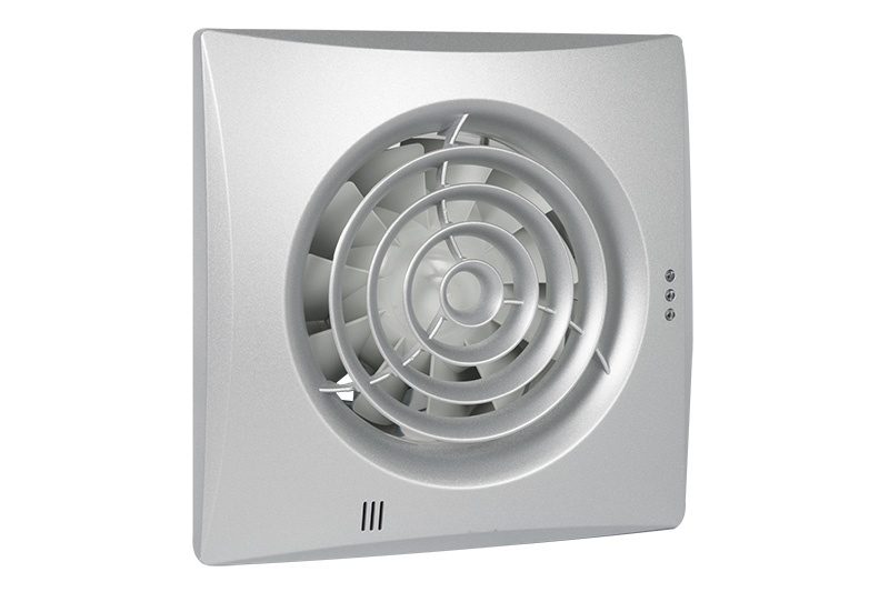61400627 Badkamer-/ toiletventilator Silencio 100 T aluminium