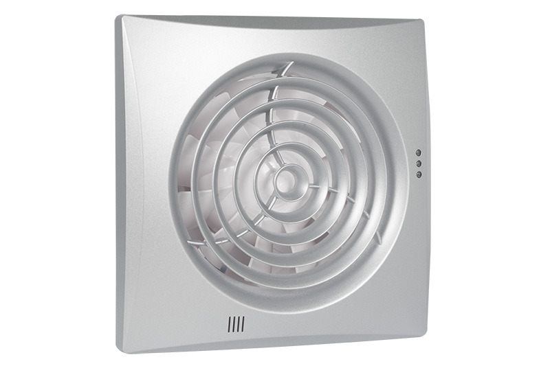 61401127 Badkamer-/ toiletventilator Silencio 125 aluminium