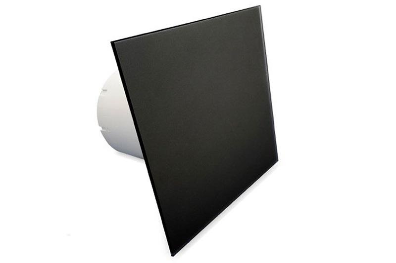 61701001 Glazen front tbv AW 125 vlak mat zwart