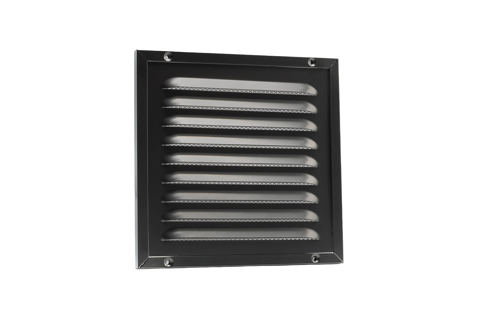 62908507 ALU kaderrooster met gaas 200x200mm RAL9006