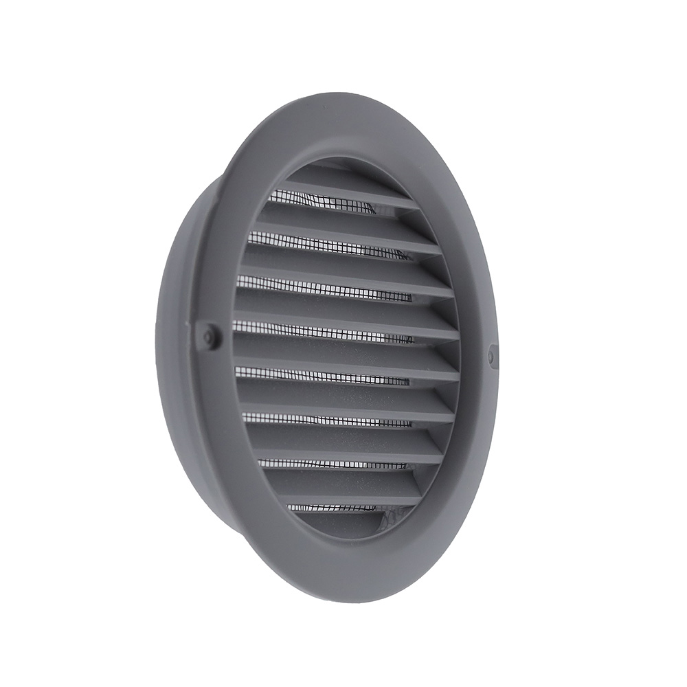 63001505 Kunststof schoepenrooster rond Ø100mm grijs