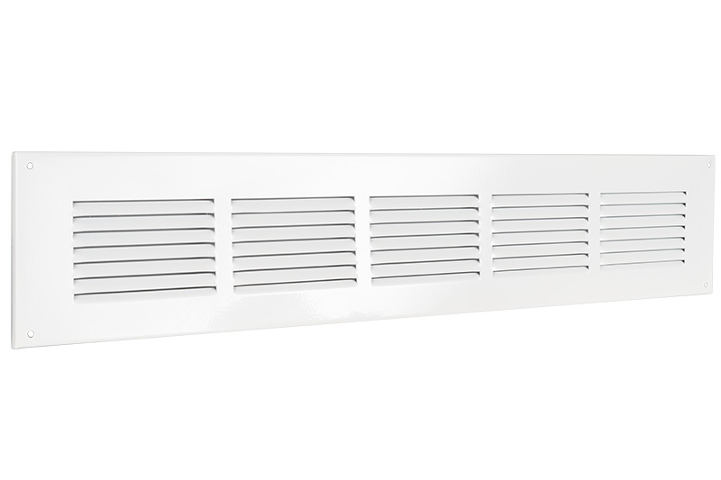 63300500 Stalen schoepenrooster 500x100mm wit