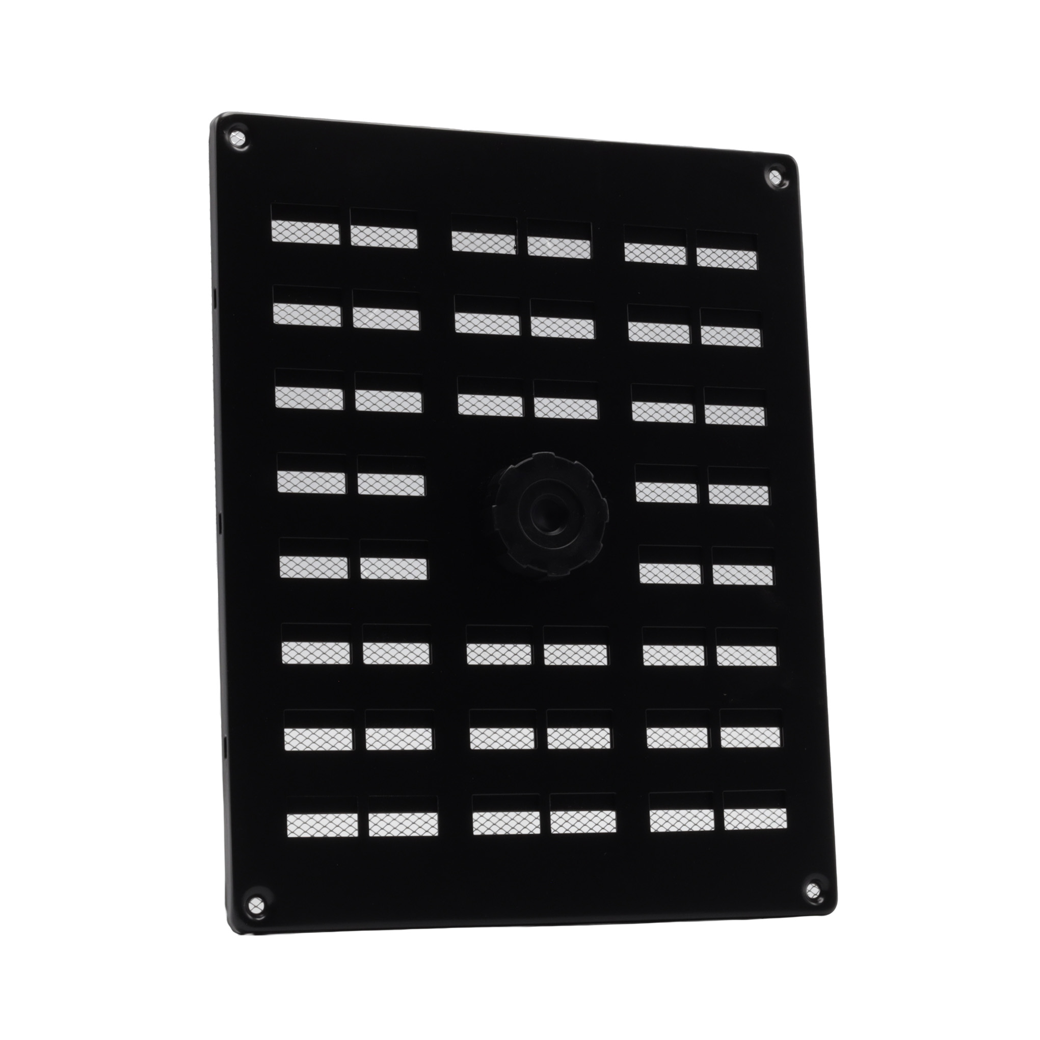 63500401 ALU schuifrooster met gaas 250x200mm zwart
