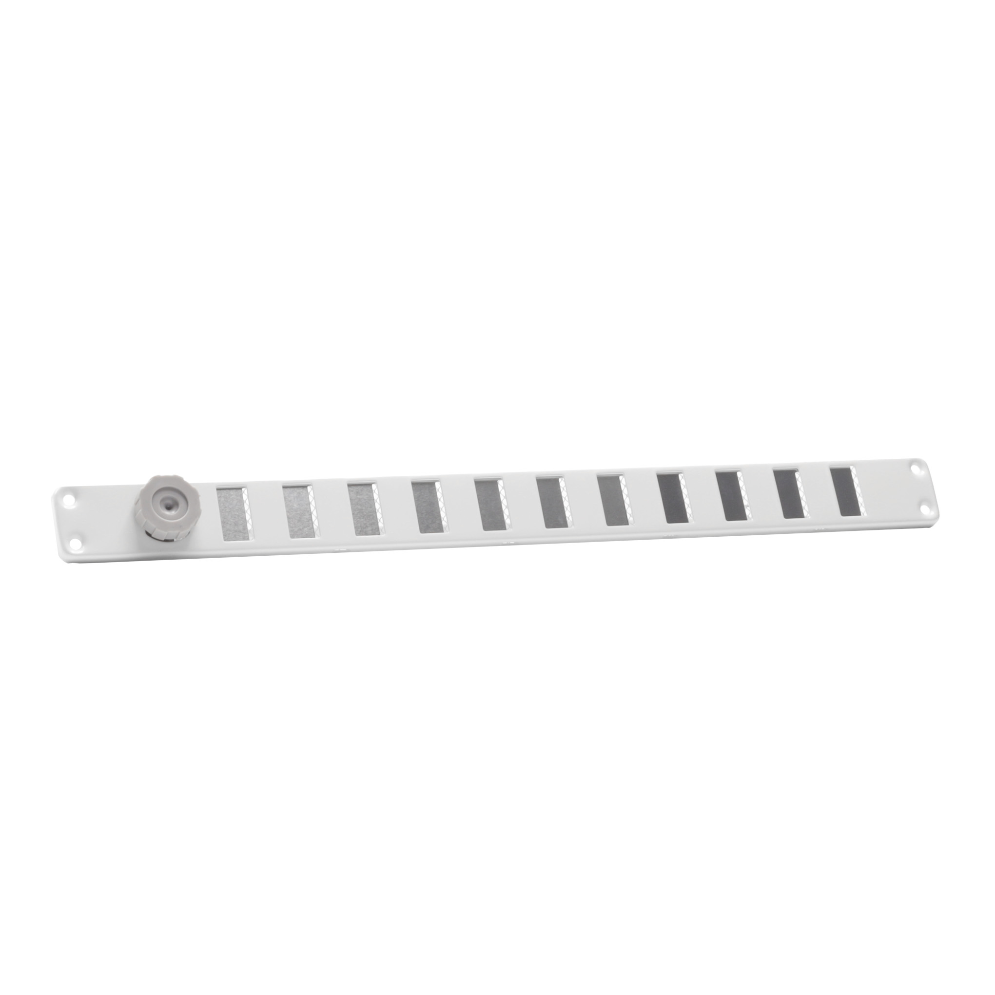 63500900 ALU schuifrooster met gaas 370x30mm wit