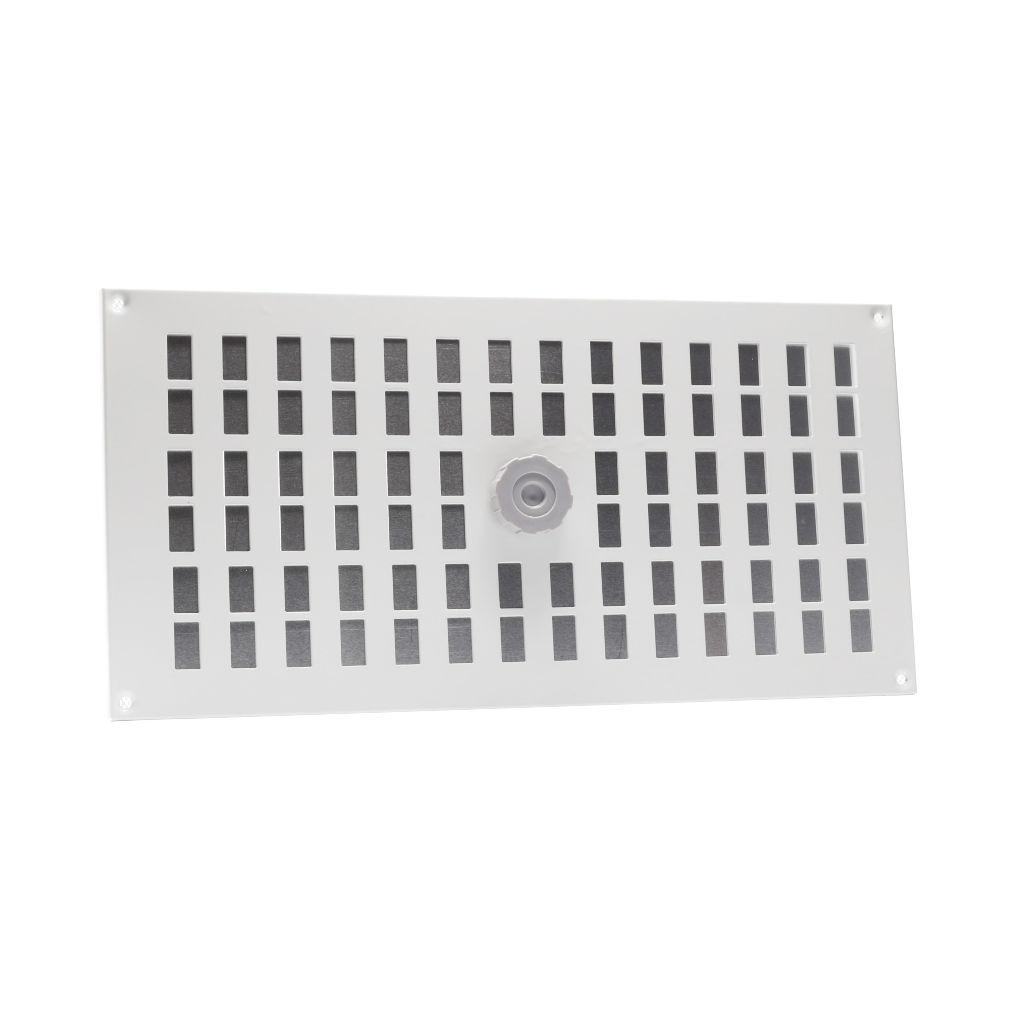 63501100 ALU schuifrooster met gaas 400x200mm wit