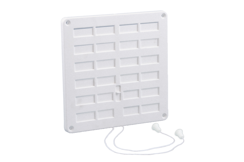 63600600 Afsluitbaar ventilatierooster 300x300mm wit