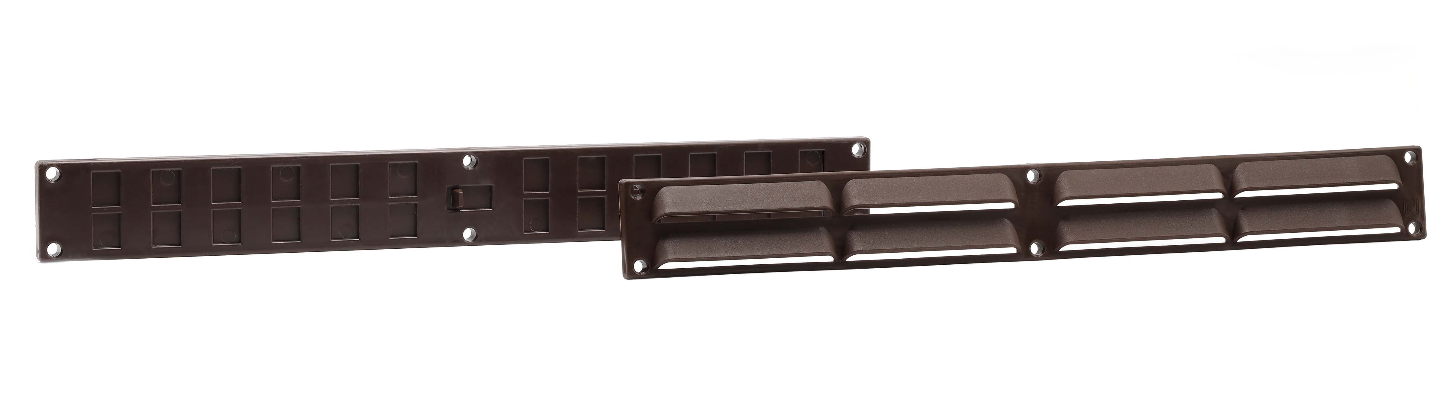 63900102 Ventilatieset 370x40mm bruin