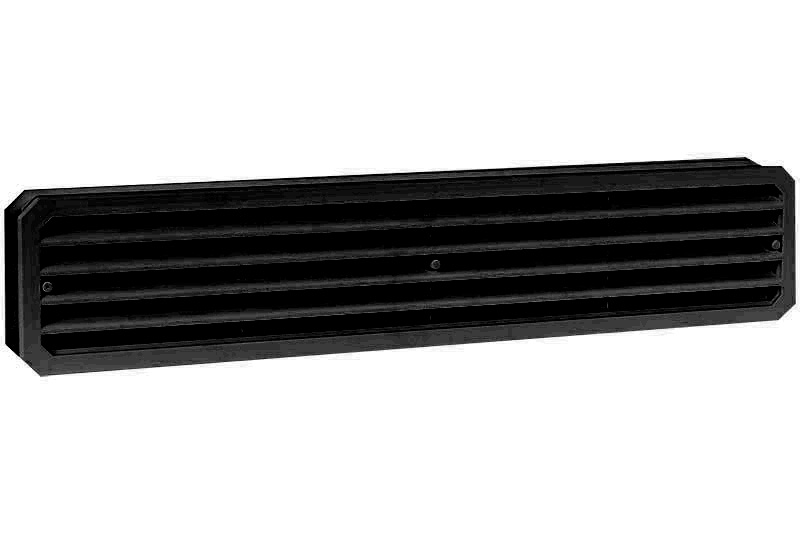 64100101 Kunststof deurventilatierooster 451 5x91,7mm zwart