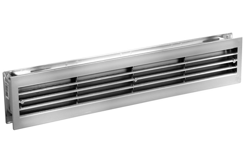 64100208 Deurventilatierooster 455x90mm chroom