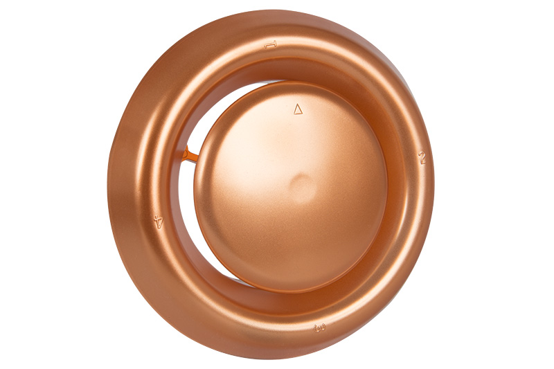 64500726 Afzuigventiel met klemmen Ø125mm roodkoper