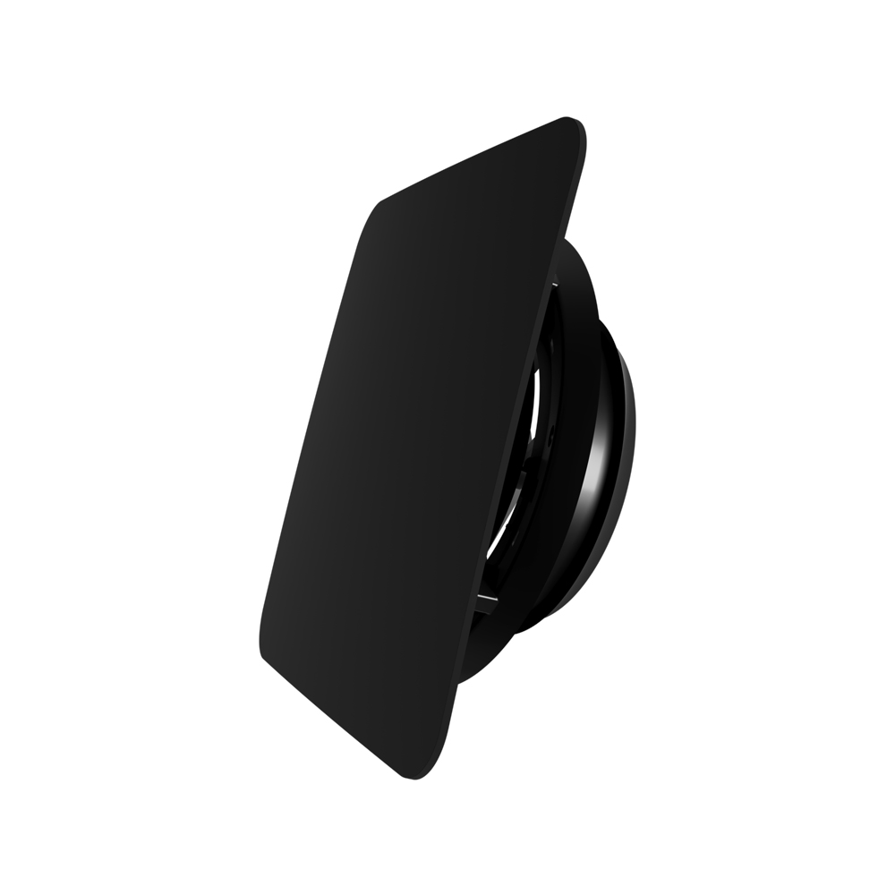 64509001 Inlet and outlet valve 125 RF square black