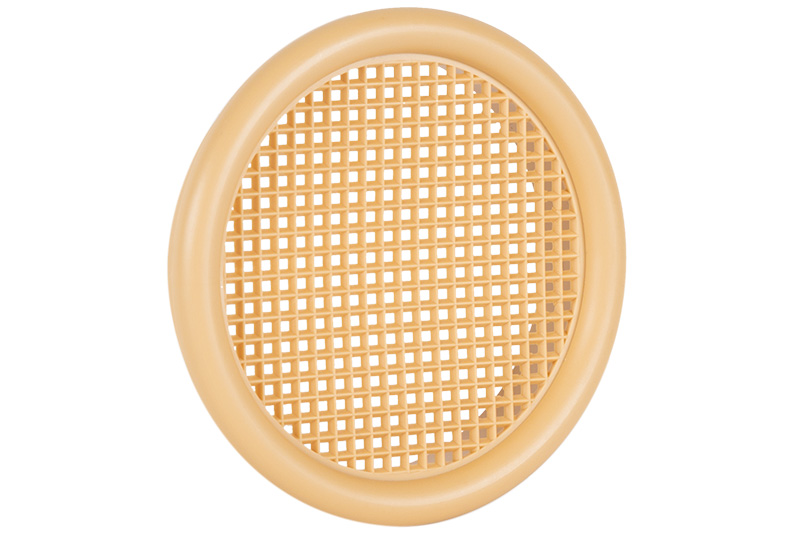 64801512 Ventilatierooster kunststof Ø56mm lichtbruin
