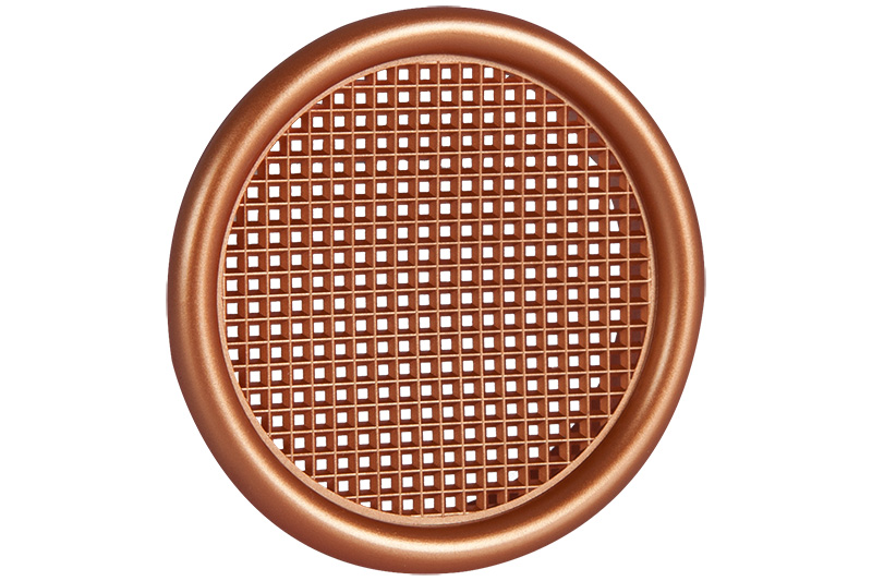64801526 Ventilatierooster kunststof Ø56mm roodkoper