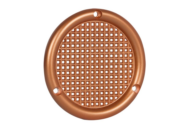 64802026 Ventilatierooster kunststof Ø45mm vlak roodkoper