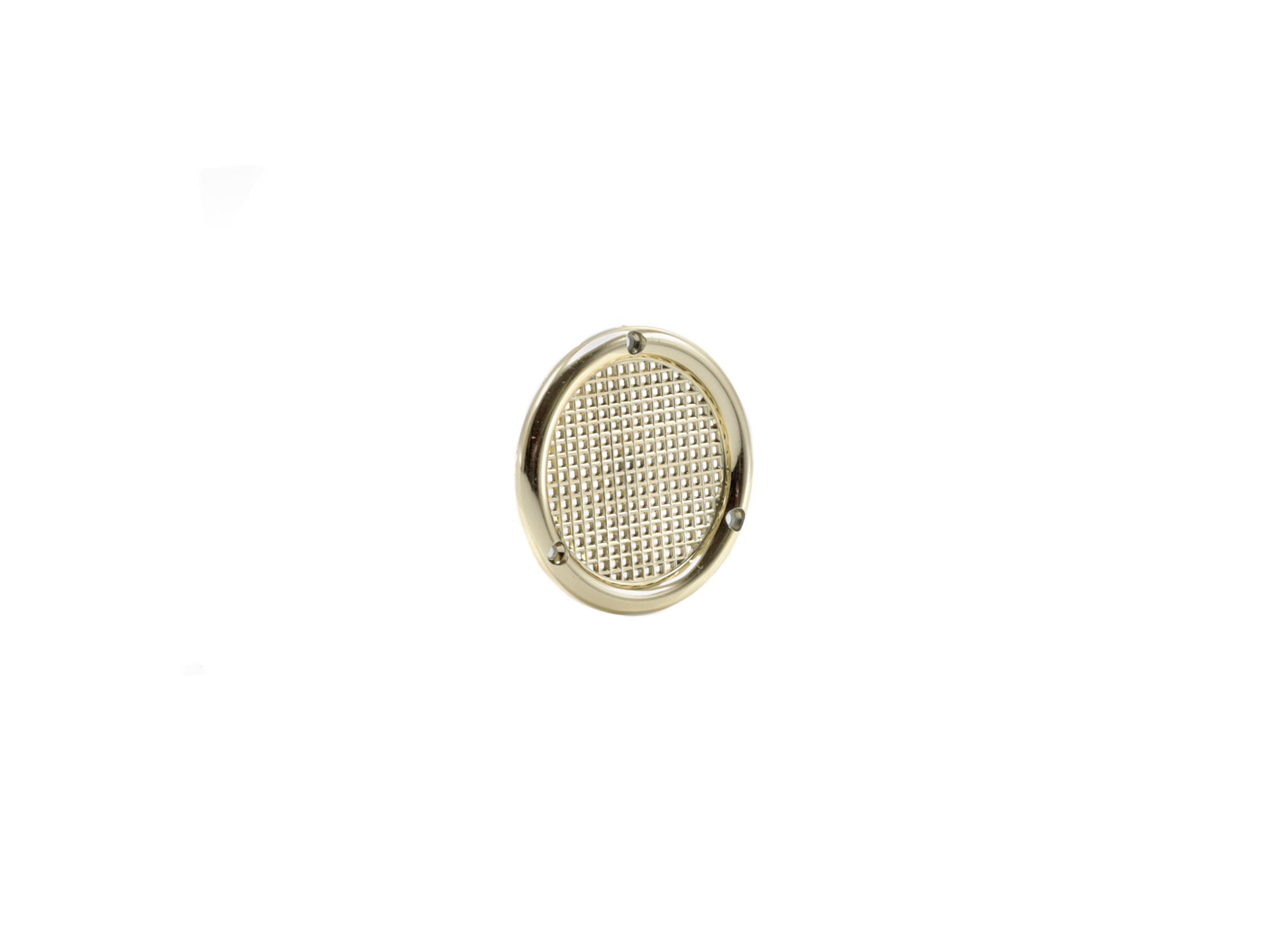 64802029 Ventilatierooster kunststof Ø45mm vlak messing