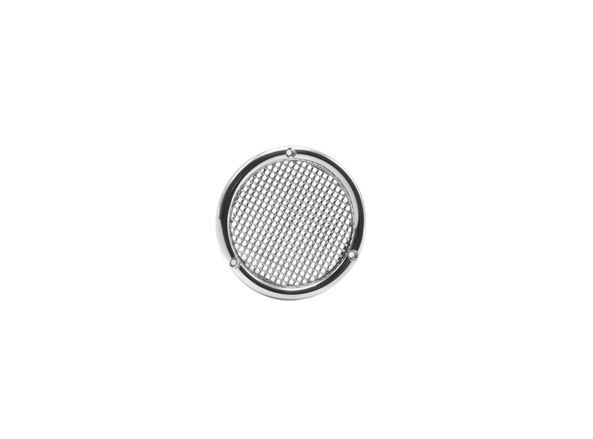 64802108 Ventilatierooster kunststof Ø56mm vlak chroom