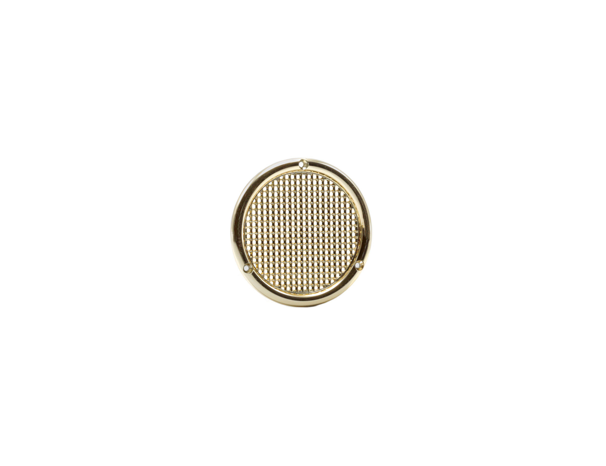 64802129 Ventilatierooster kunststof Ø56mm vlak messing