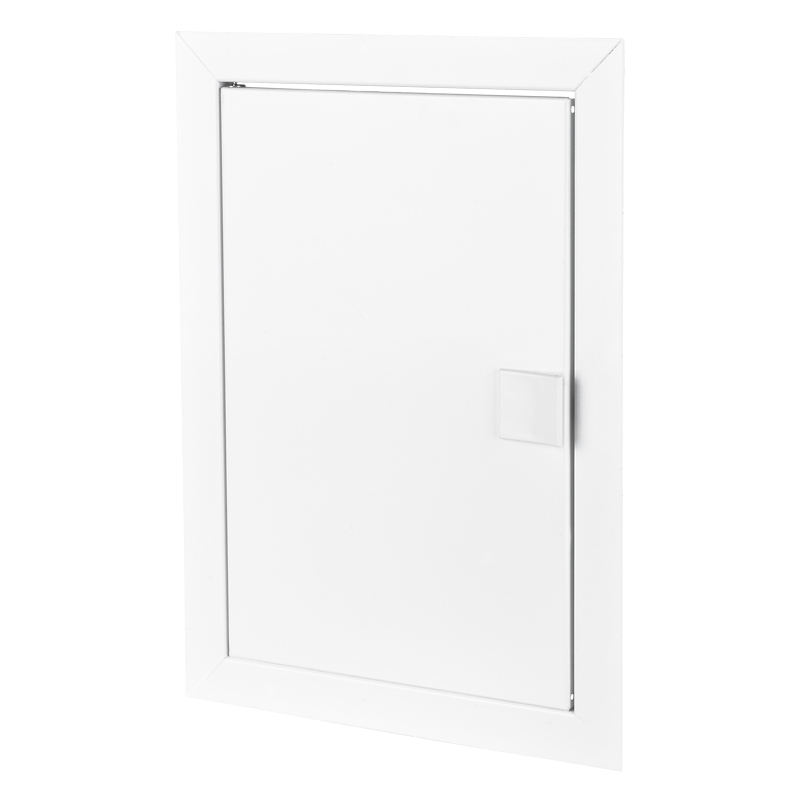 65604300 Inspectieluik met greep staal 200x200mm wit