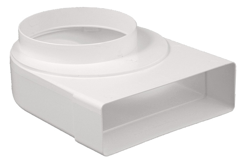 65807000 Overgangsstuk haaks Ø150mm-204x60mm