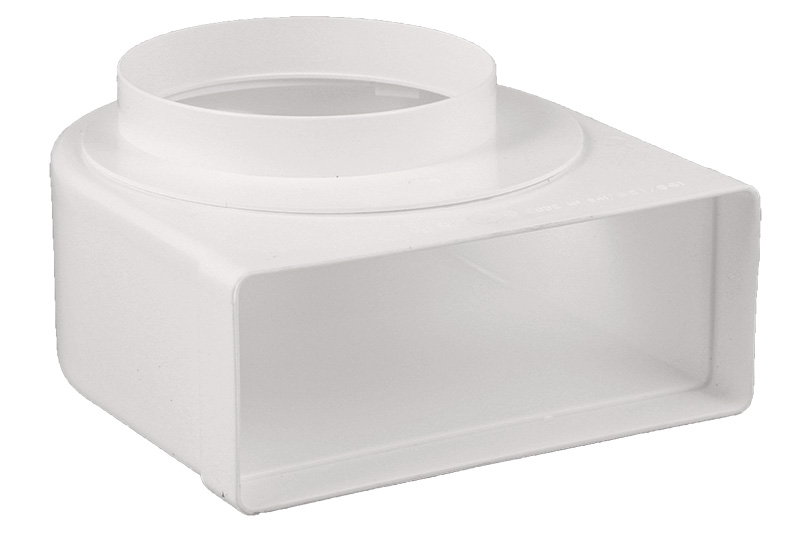 65807400 Overgangsstuk haaks Ø150mm-220x90mm