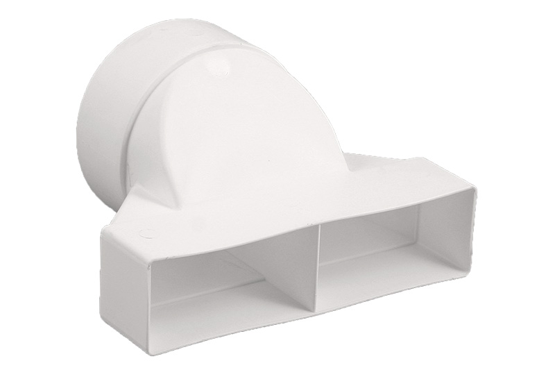 65808400 Overgangsstuk recht Ø125mm-2x 110x54mm