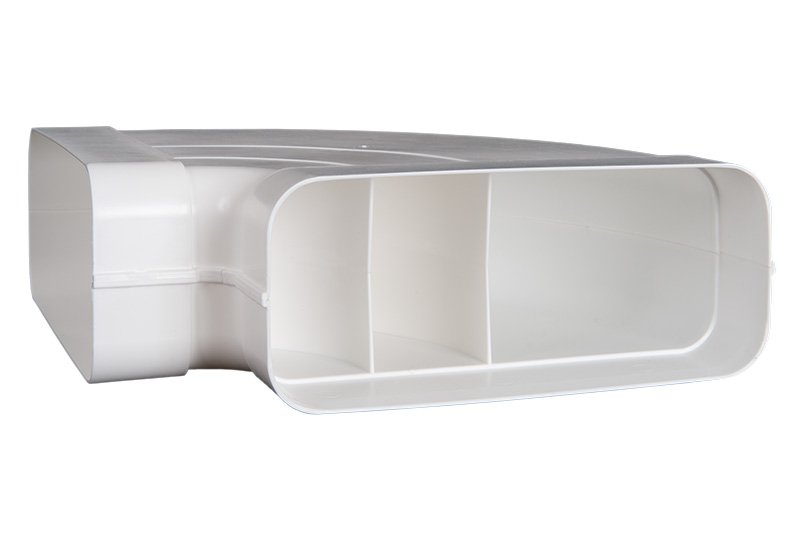 65901400 Hoekstuk Eco+ 220x90mm horizontaal 90º