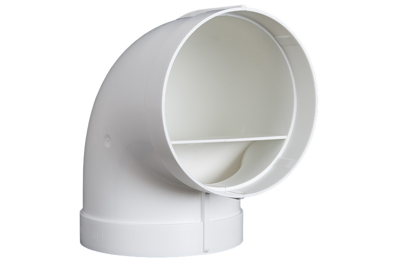 65901700 Bocht Eco+ Ø125mm 90º